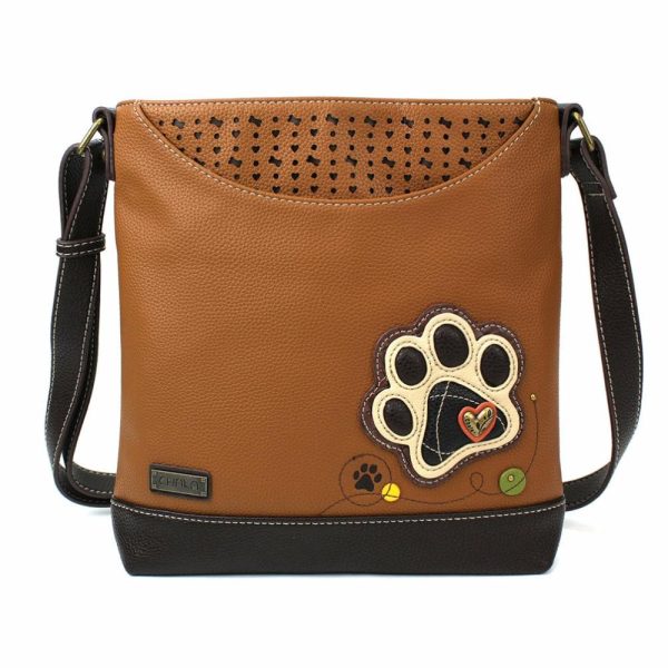 Messengers |  Sweet Messenger – Ivory Pawprint Messengers Brown Approx