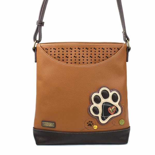 Messengers |  Sweet Messenger – Ivory Pawprint Messengers Brown Approx