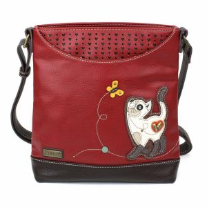 Messengers |  Sweet Messenger – Slim Cat Messengers Burgundy Approx