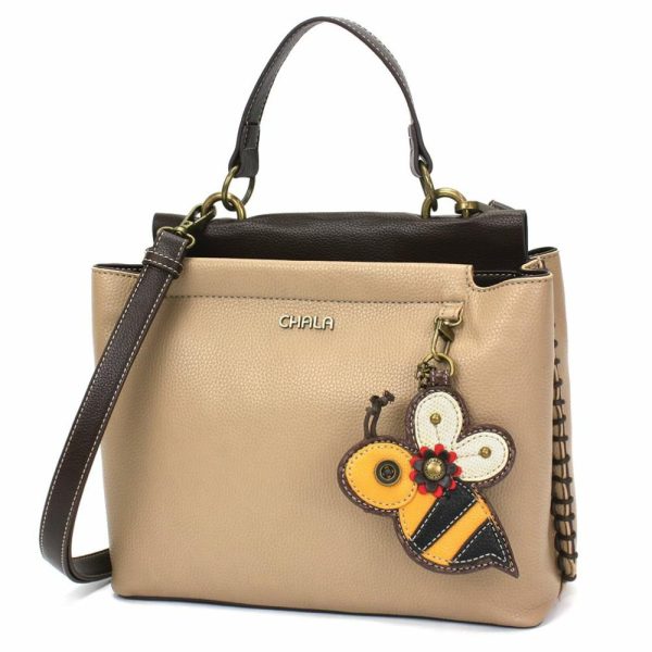 Totes & Satchels |  Charming Satchel – Bee Totes & Satchels Black