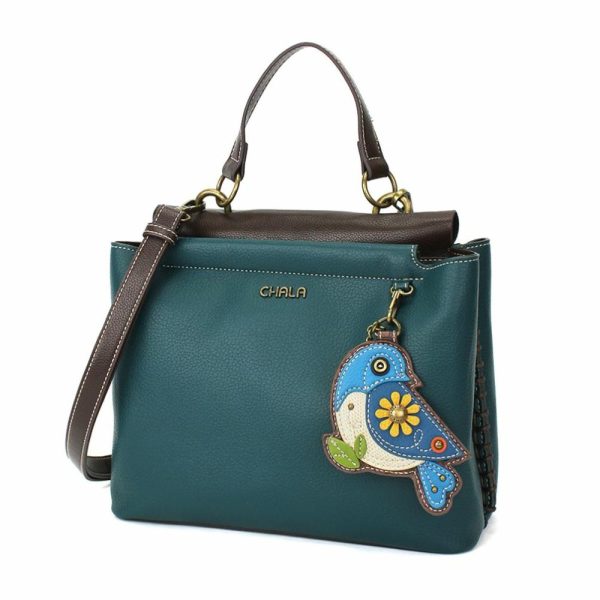 Totes & Satchels |  Charming Satchel – Blue Bird Totes & Satchels Black