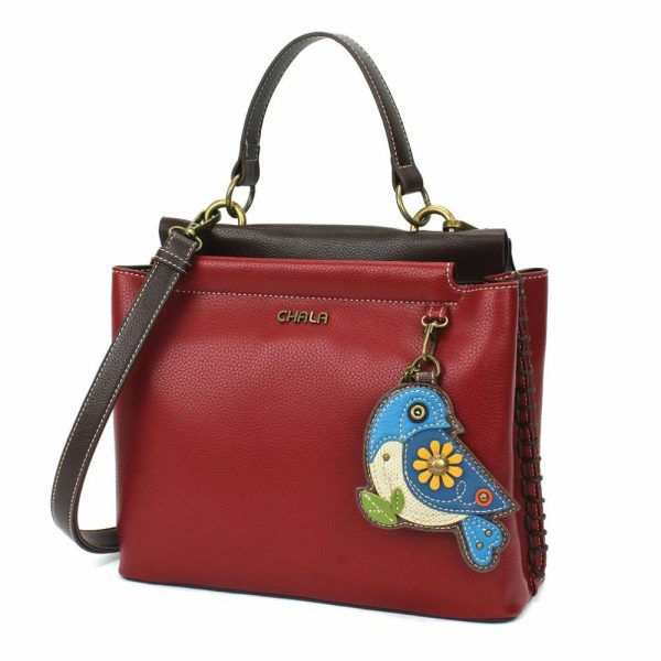 Totes & Satchels |  Charming Satchel – Blue Bird Totes & Satchels Black