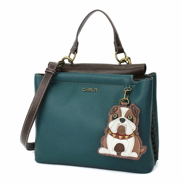 Totes & Satchels |  Charming Satchel – Bulldog Totes & Satchels Black