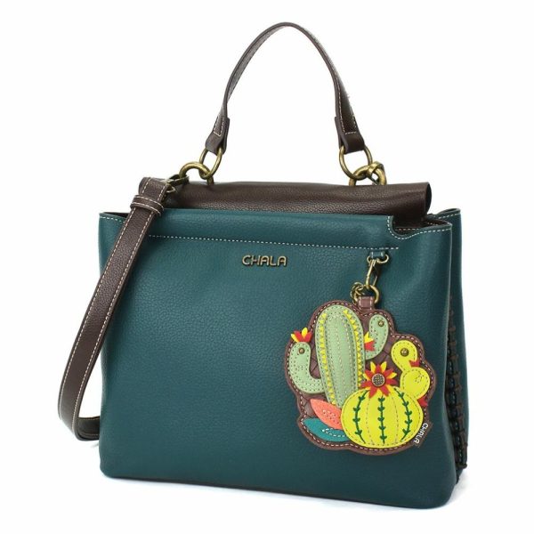 Totes & Satchels |  Charming Satchel – Cactus Totes & Satchels Black