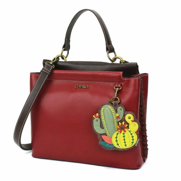 Totes & Satchels |  Charming Satchel – Cactus Totes & Satchels Black