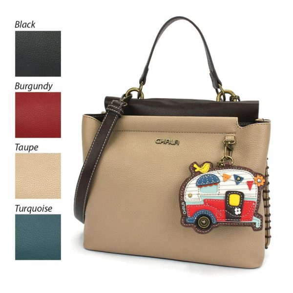 Totes & Satchels |  Charming Satchel – Camper Totes & Satchels Black