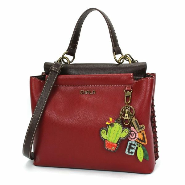 Totes & Satchels |  Charming Satchel – Charming Charms Cactus+Love Totes & Satchels Black