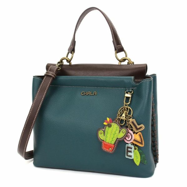 Totes & Satchels |  Charming Satchel – Charming Charms Cactus+Love Totes & Satchels Black