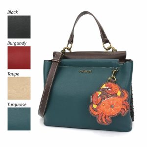 Totes & Satchels |  Charming Satchel – Crab Orange Totes & Satchels Black