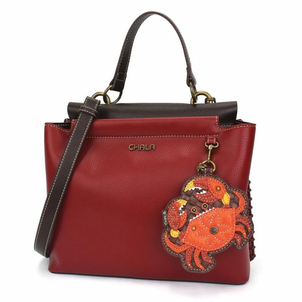 Totes & Satchels |  Charming Satchel – Crab Orange Totes & Satchels Black