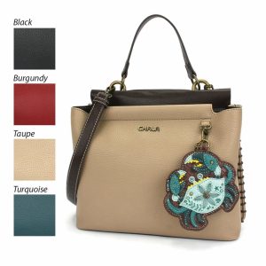 Totes & Satchels |  Charming Satchel – Crab Teal Totes & Satchels Black