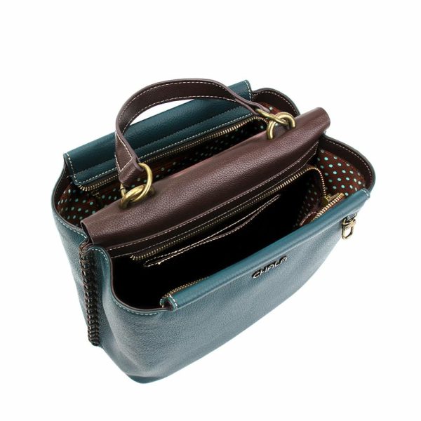 Totes & Satchels |  Charming Satchel – Crab Teal Totes & Satchels Black