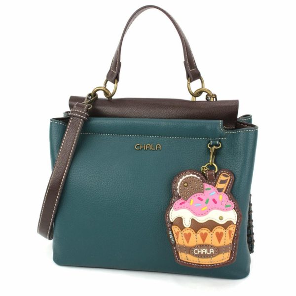 Totes & Satchels |  Charming Satchel – Cupcake Totes & Satchels Black