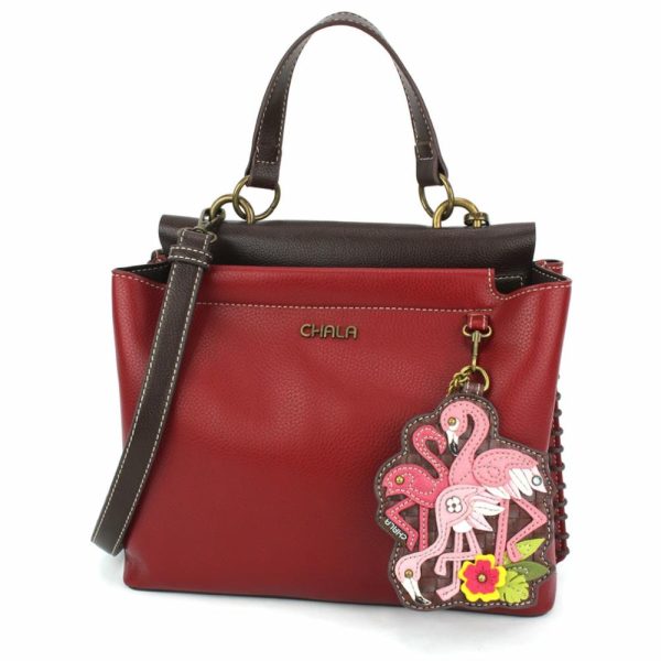 Totes & Satchels |  Charming Satchel – Flamingo Group Totes & Satchels Black