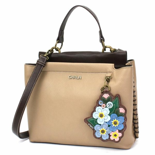 Totes & Satchels |  Charming Satchel – Forget Me Not Totes & Satchels Black