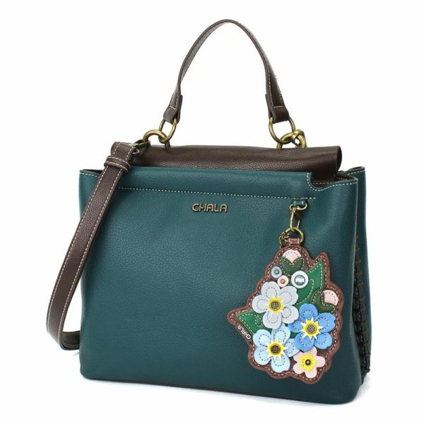 Totes & Satchels |  Charming Satchel – Forget Me Not Totes & Satchels Black