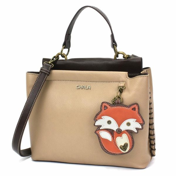 Totes & Satchels |  Charming Satchel – Fox Totes & Satchels Black