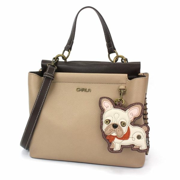 Totes & Satchels |  Charming Satchel – French Bulldog Totes & Satchels Black