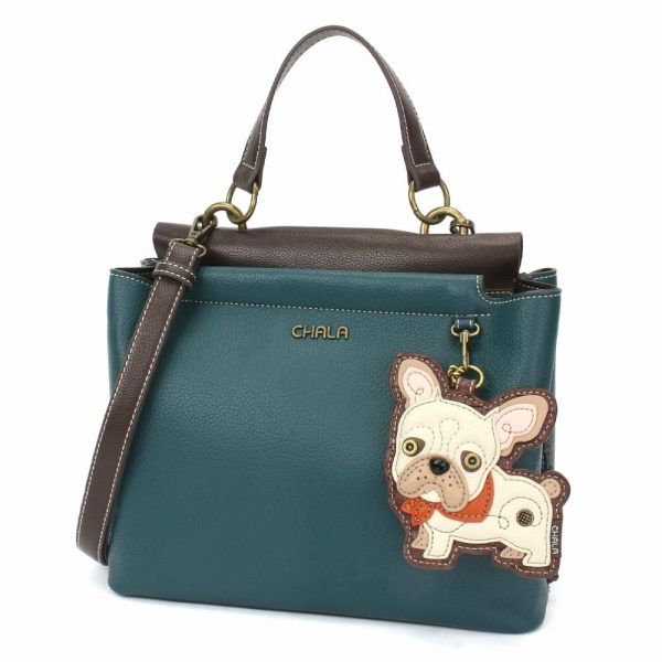 Totes & Satchels |  Charming Satchel – French Bulldog Totes & Satchels Black