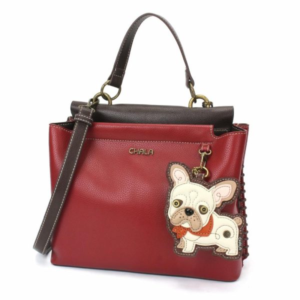 Totes & Satchels |  Charming Satchel – French Bulldog Totes & Satchels Black