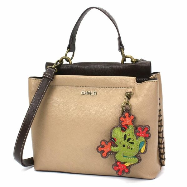 Totes & Satchels |  Charming Satchel – Frog Totes & Satchels Black