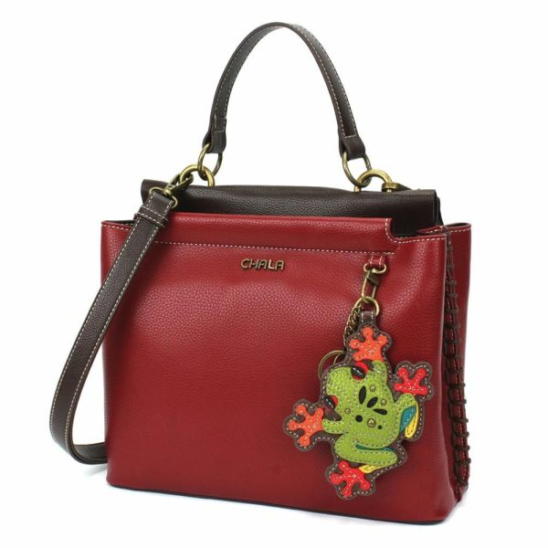 Totes & Satchels |  Charming Satchel – Frog Totes & Satchels Black