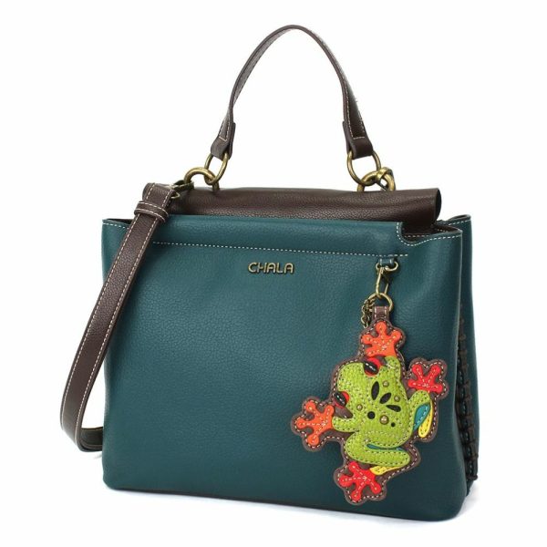 Totes & Satchels |  Charming Satchel – Frog Totes & Satchels Black