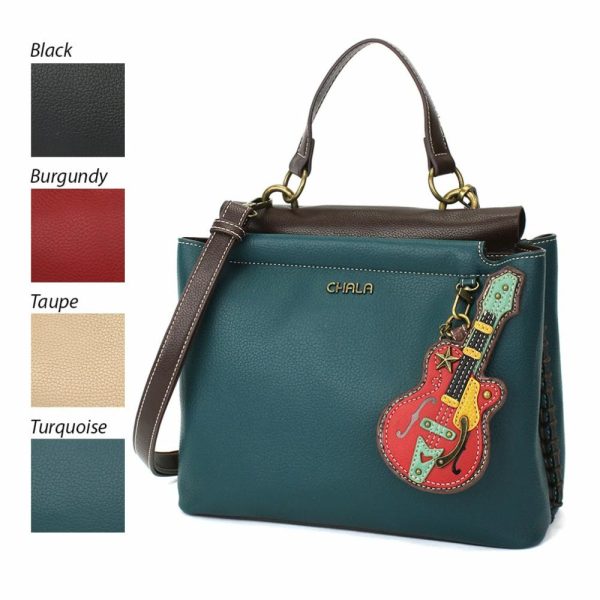 Totes & Satchels |  Charming Satchel – Guitar Totes & Satchels Black