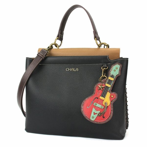 Totes & Satchels |  Charming Satchel – Guitar Totes & Satchels Black