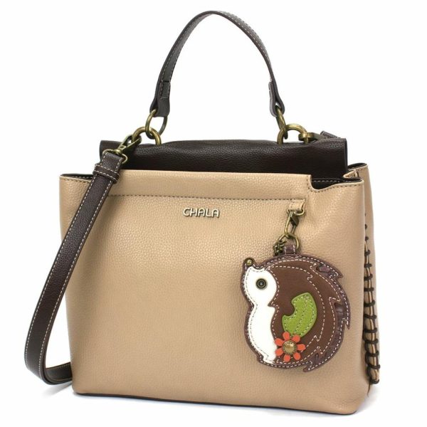 Totes & Satchels |  Charming Satchel – Hedgehog Totes & Satchels Black