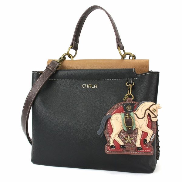 Totes & Satchels |  Charming Satchel – Horse Gen Ii Totes & Satchels Black