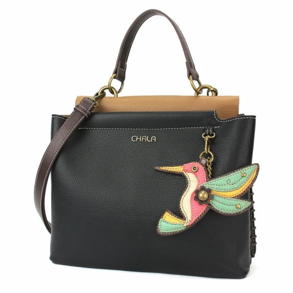 Totes & Satchels |  Charming Satchel – Hummingbird Totes & Satchels Black