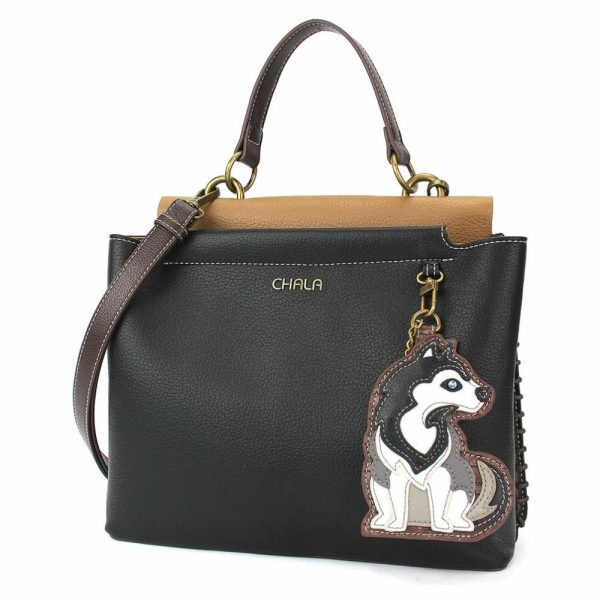 Totes & Satchels |  Charming Satchel – Husky Totes & Satchels Black