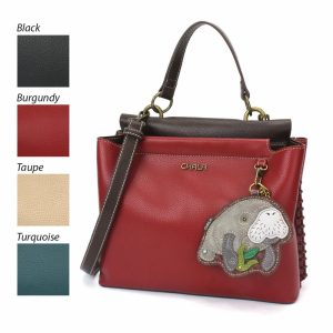 Totes & Satchels |  Charming Satchel – Manatee A Totes & Satchels Black