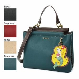 Totes & Satchels |  Charming Satchel – Mermaid Totes & Satchels Black