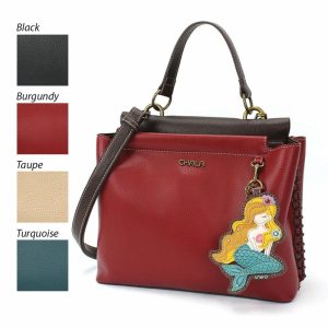 Totes & Satchels |  Charming Satchel – Mermaid A Totes & Satchels Black