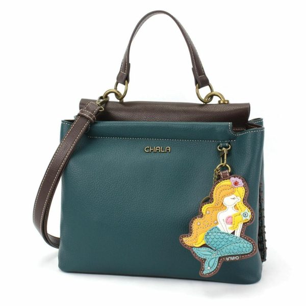 Totes & Satchels |  Charming Satchel – Mermaid A Totes & Satchels Black