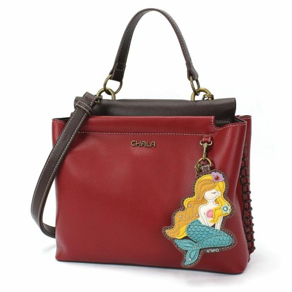 Totes & Satchels |  Charming Satchel – Mermaid A Totes & Satchels Black