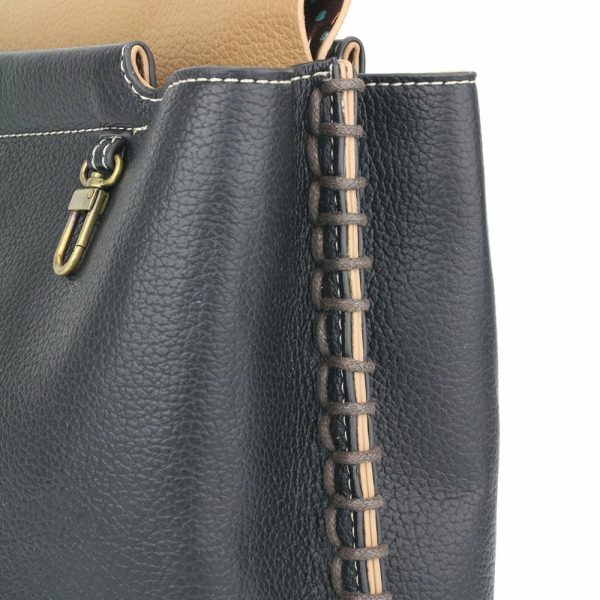 Totes & Satchels |  Charming Satchel – Metal Charming Cross Totes & Satchels Black