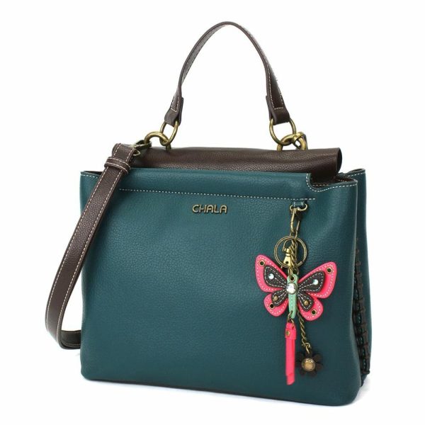 Totes & Satchels |  Charming Satchel – Mini Keychain Butterfly Pink Totes & Satchels Black