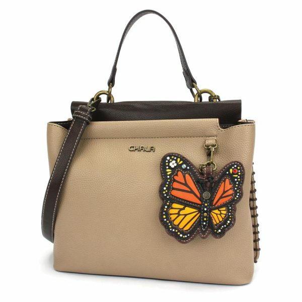 Totes & Satchels |  Charming Satchel – Monarch Butterfly Totes & Satchels Black