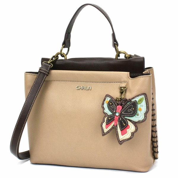 Totes & Satchels |  Charming Satchel – New Butterfly Totes & Satchels Black