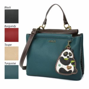 Totes & Satchels |  Charming Satchel – New Panda Totes & Satchels Black