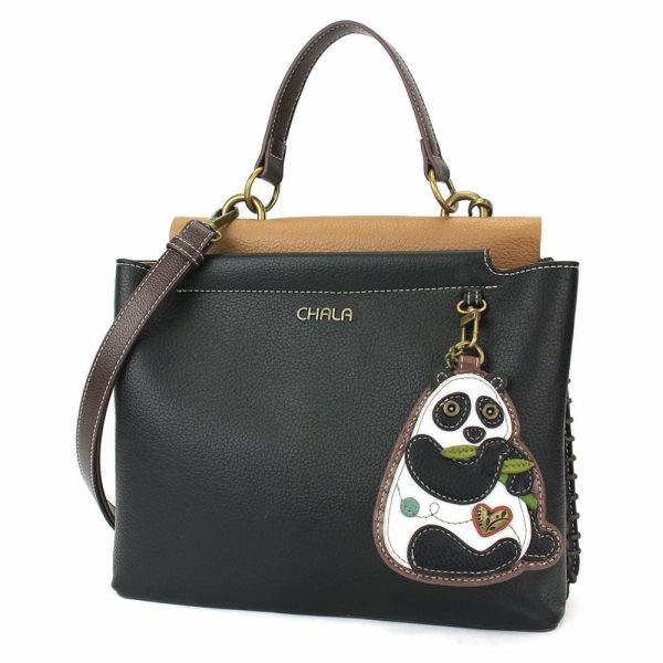 Totes & Satchels |  Charming Satchel – New Panda Totes & Satchels Black