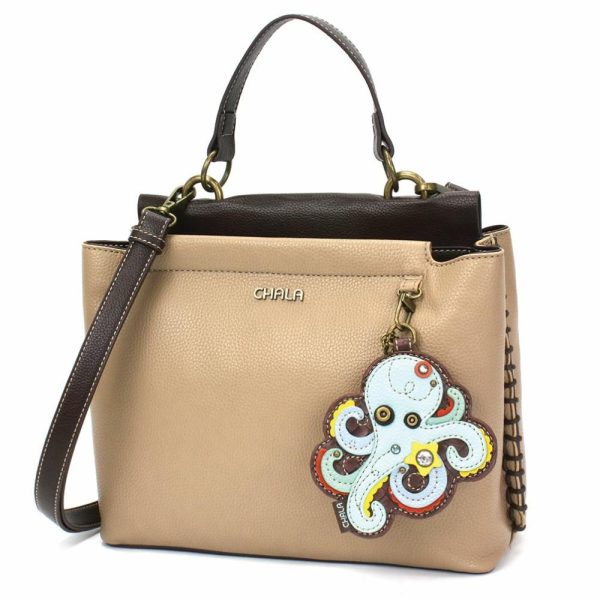 Totes & Satchels |  Charming Satchel – Octopus Totes & Satchels Black