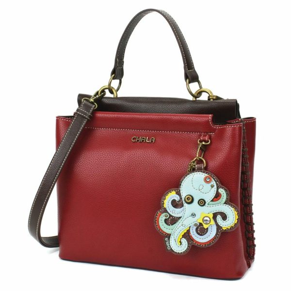 Totes & Satchels |  Charming Satchel – Octopus Totes & Satchels Black