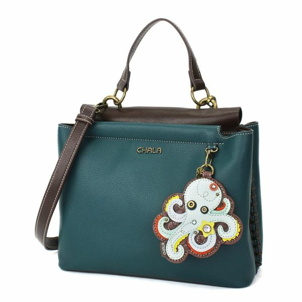 Totes & Satchels |  Charming Satchel – Octopus Totes & Satchels Black