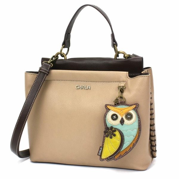 Totes & Satchels |  Charming Satchel – Owl A Totes & Satchels Black