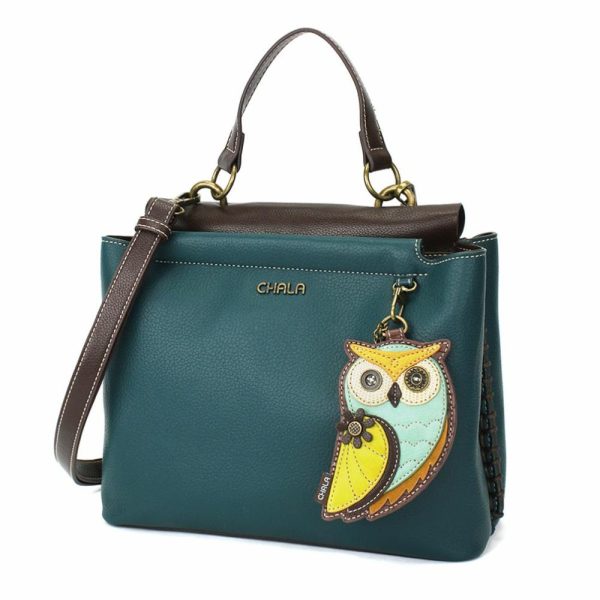 Totes & Satchels |  Charming Satchel – Owl A Totes & Satchels Black