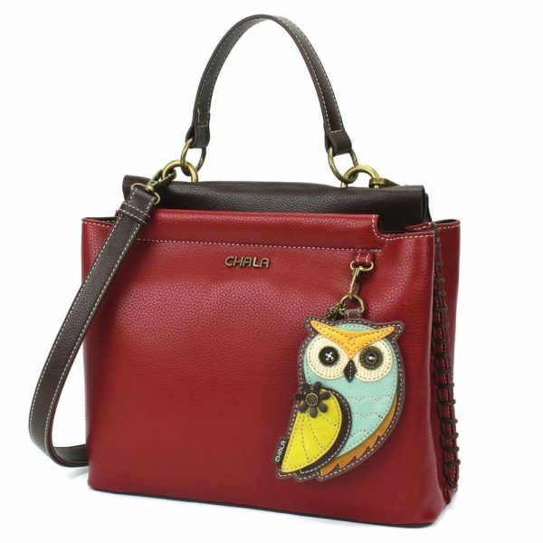 Totes & Satchels |  Charming Satchel – Owl A Totes & Satchels Black